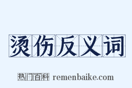 烫伤反义词是什么意思的图片
